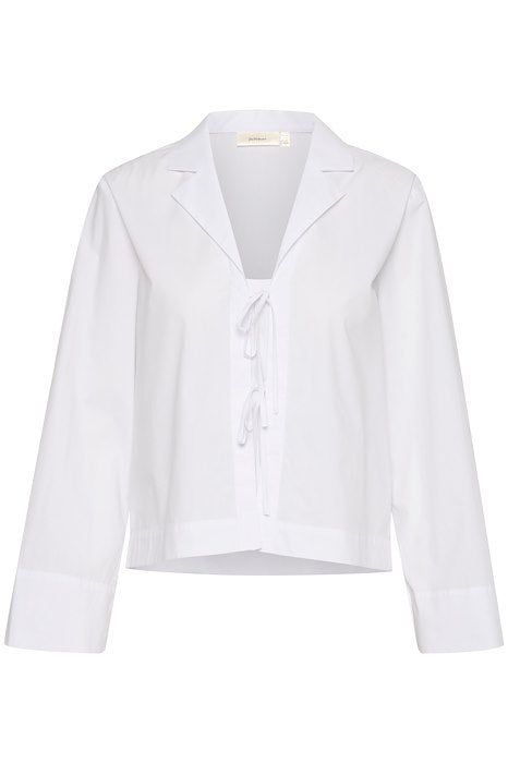 InWear - HelveIW - Cropped Long Sleeve Cotton Shirt (2 colours)