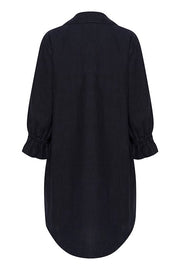 InWear - PegIW 3/4 Sleeve Linen Dress in Marine Blue