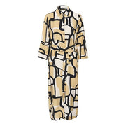 InWear - HecanteIW 3/4 Sleeve Shirt Dress in Sculpture Collage