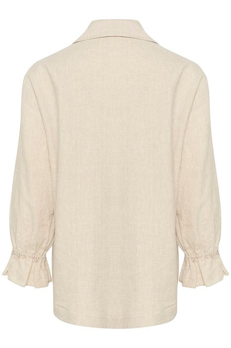 InWear - PegIW Linen 3/4 sleeve V neck tunic