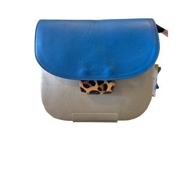 Soruka Natalie Plain Leather Crossbody/Shoulder Bag in Light