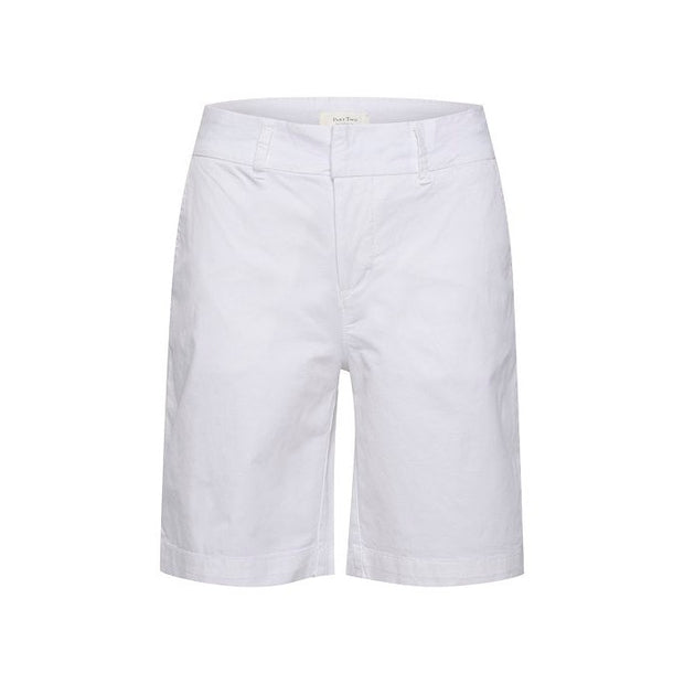 Part Two - SoffasPW Smart Cotton Shorts in White