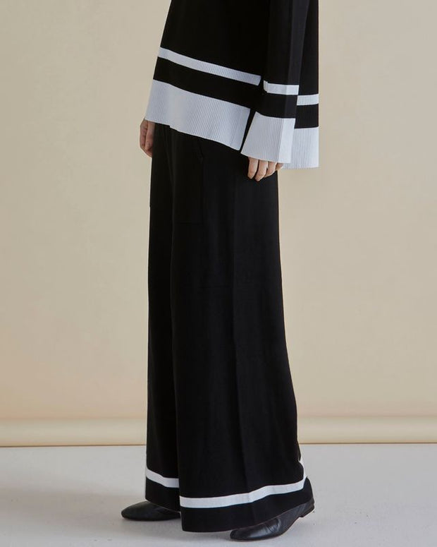 Betty Basics - Delphine - Soft Knitted Wide Leg Trouser (BB4061)
