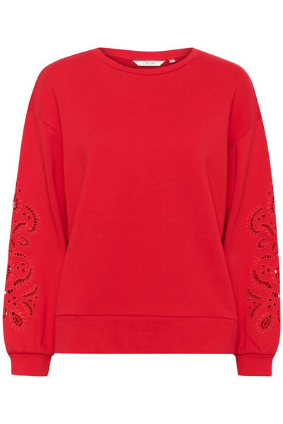 CREAM - CRJosie Sweatshirt with Cutout Sleeve Design (10613984
