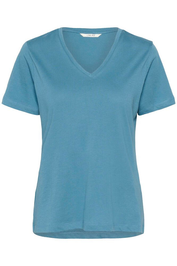 CREAM - Naia Short Sleeve V Neck Tee Shirt (5 colours) (10604508)