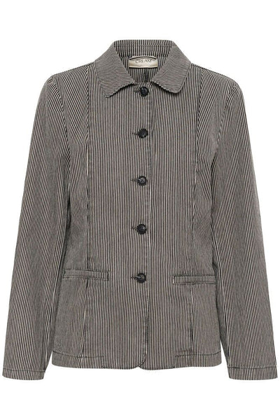 CREAM - CRSato Black and Grey Striped Jacket (10613974)