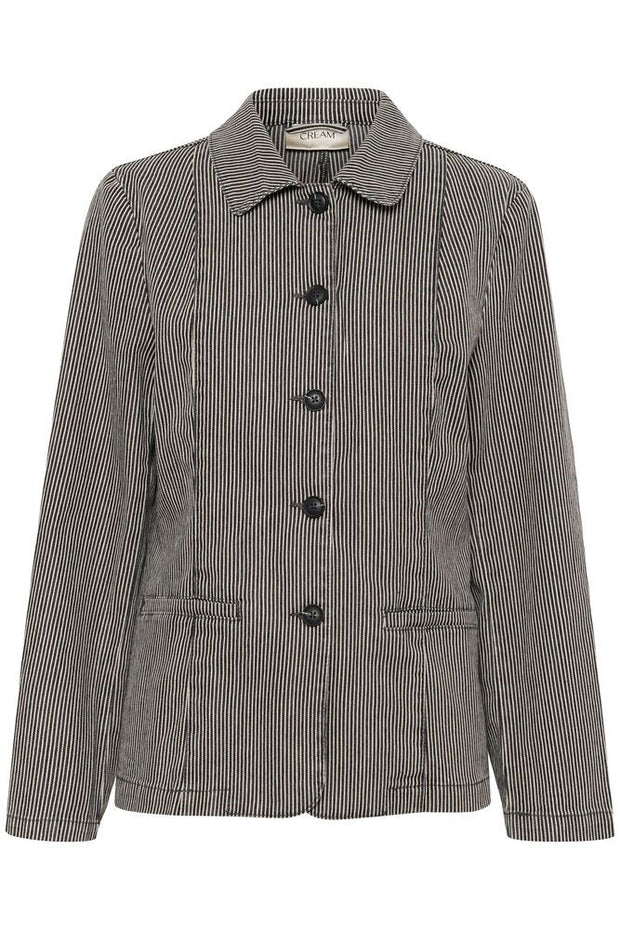 CREAM - CRSato Black and Grey Striped Jacket (10613974)