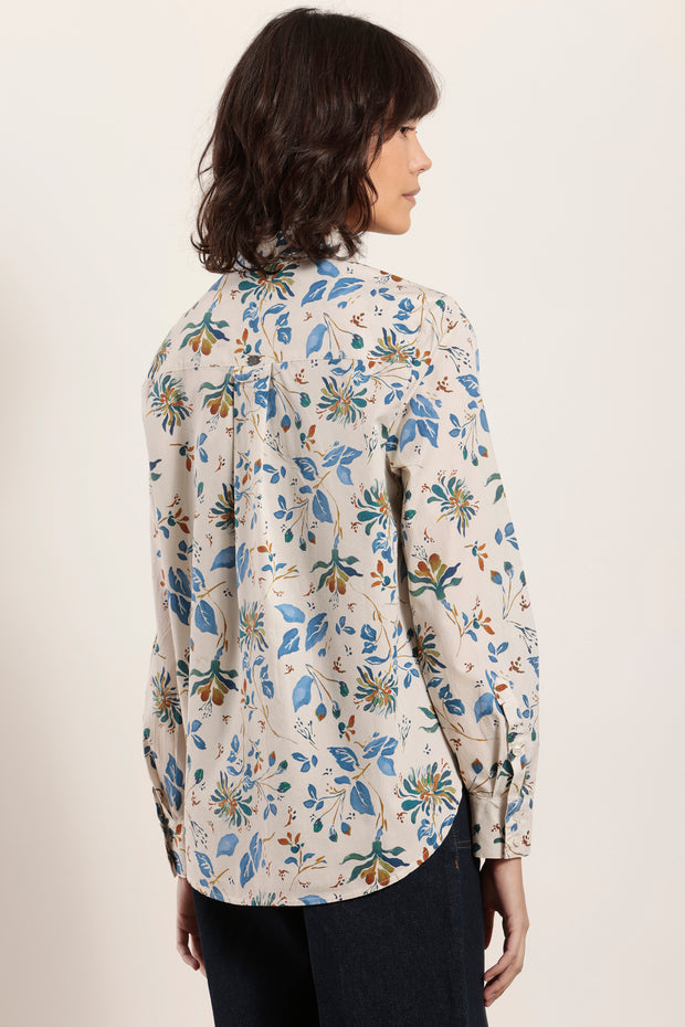 Mat De Misaine - Cuba - Cotton Shirt in Bold Flower Print