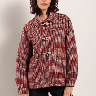 Mat De Misaine - Filet - Short Woollen duffle-coat with small checks