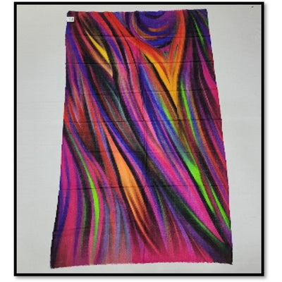 Kapre - Long Fine Wool Digital Print Scarf - KAP312-10