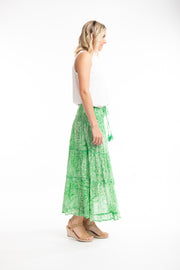 Orientique - Leros - Elasticated Waistband Layered Skirt (4528)