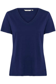 CREAM - Naia Short Sleeve V Neck Tee Shirt (3 colours) (10604508)