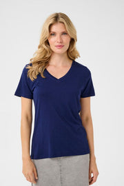 CREAM - Naia Short Sleeve V Neck Tee Shirt (3 colours) (10604508)