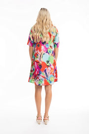 Orientique - Nevis - A-Line Contemporary Short Sleeve Dress (81298)