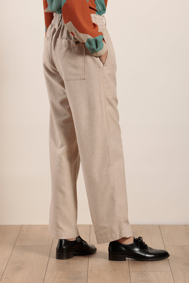 Mat De Misaine -  Polder Straight Leg Trouser with Elasticated Waistband