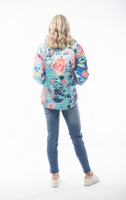 Orientique - Italy Print - Bright & Bold Puffer Jacket