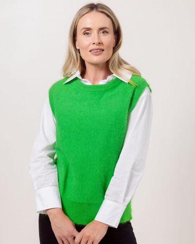 SEE SAW - Round Neck Angora Mix Slipover (2 colours) Style SS227
