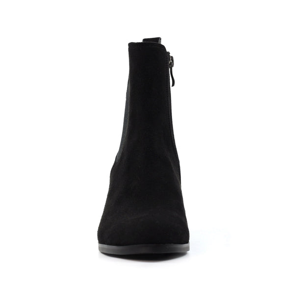 Lunar Shoes - Aurora -Faux Suede Black Ankle Boot (GLX011 BK)