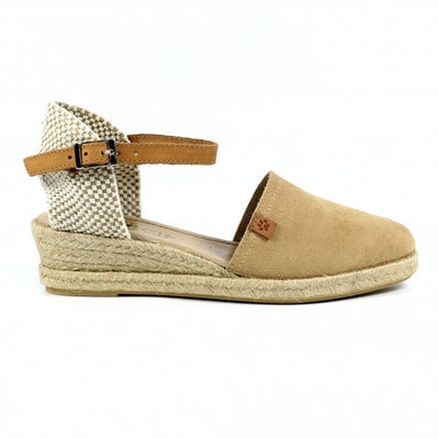Lazy Dogz Shoes - Aya Wedge Sandal in Beige (JLD113BG)