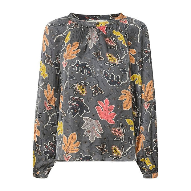 Part Two - CesillaPW Long Sleeve Floral  Print Blouse