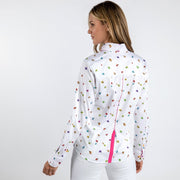 Claudio Lugli - Ladies Cotton Shirt - Multi-Coloured Bees (CLW2133)