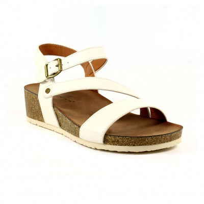 Lunar Shoes - Cluster Wedge Sandal in White (JLH358)