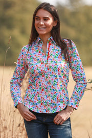Claudio Lugli - Ladies Cotton Shirt - Bold Confetti Print (CLW2406)