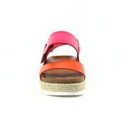 Lunar Shoes - Deanna II Wedge Sandal in Pink