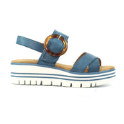 Lunar Shoes - Elise Mid Blue Wedge Sandal (JLB011)