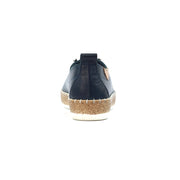 Lunar Shoes - Evie Navy Blue Leather Shoe with Elasticated laces