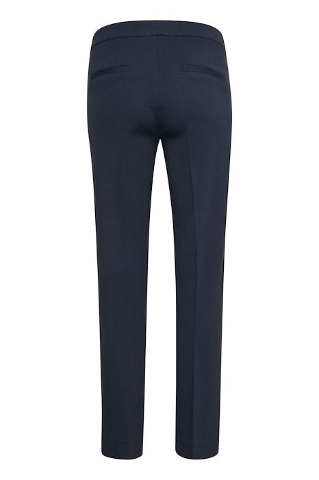 Part Two - PontaPW Easy Fit Straight Leg Trouser in Dark Navy