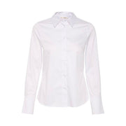 InWear - CallyIW Long Sleeve Cotton Mix White Shirt