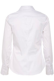 InWear - CallyIW Long Sleeve Cotton Mix White Shirt