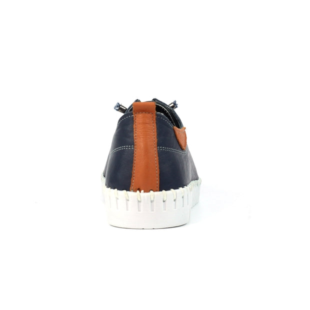 Lunar Shoes - Flamborough Navy Leather Shoe