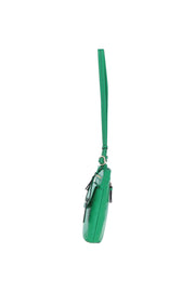 Ashwood Leather - Bright Green Leather Crossbody Bag with a Zip & Flap Over Pocket  - CB5