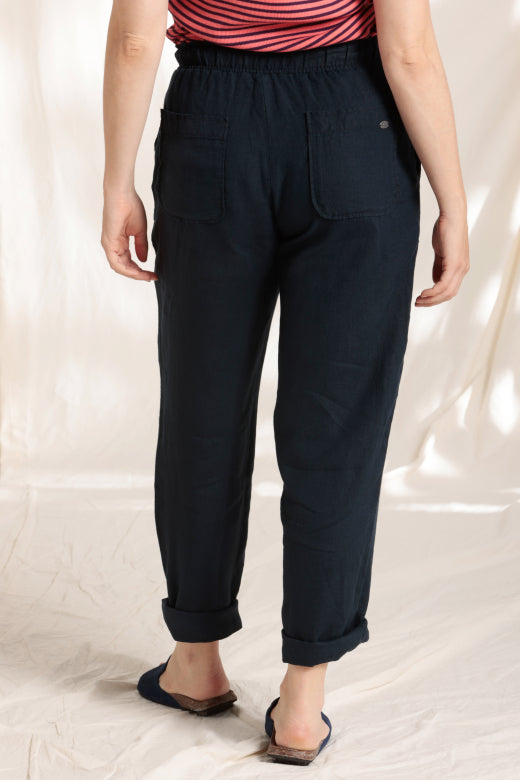 Mat De Misaine -   Paros Linen Trousers with Elasticated Waistband