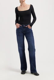 MUD Jeans - Carry - Mid Rise Straight Leg Jean -Faded Vintage