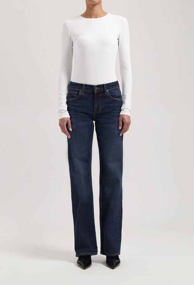 MUD Jeans - Carry - Mid Rise Straight Leg Jean -Faded Vintage