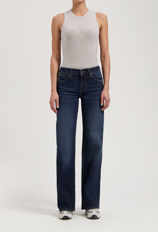 MUD Jeans - Cleo - Mid Rise Loose Leg Jean - Rustic Blue