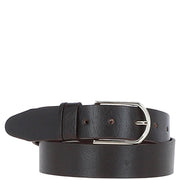 Ashwood Leather - Ladies Leather Belt in Brown With Gold Buckle LB-301
