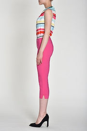Robell – Rose 07 - Capri Trousers with a slim leg in Plain Fabrics
