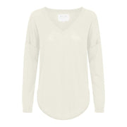 Part Two - Saphira - Long Sleeve Lightweight V Neck Knitted Pullover