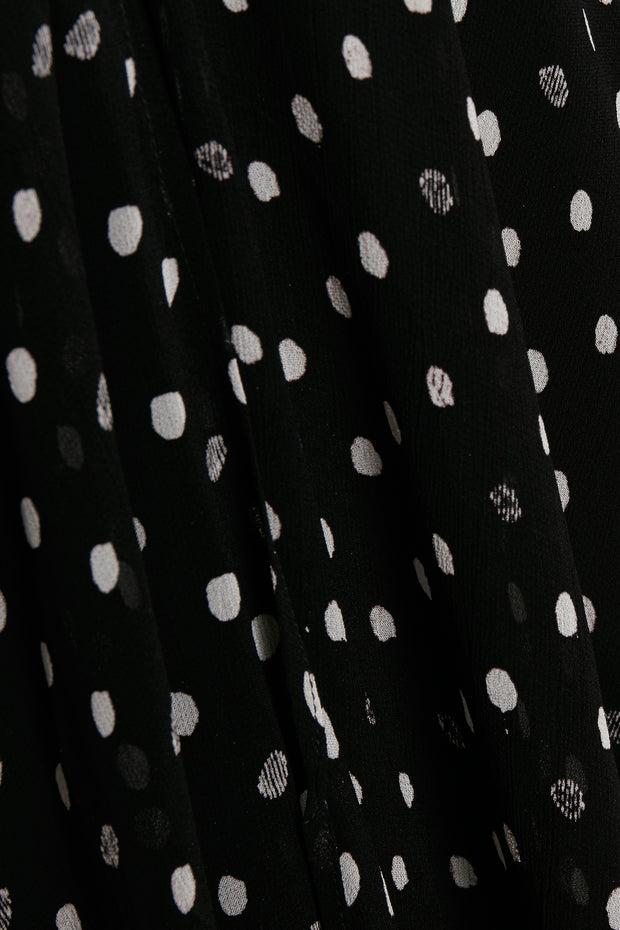 Part Two Melva Wrap Over Dress Tunic with White Spots Gillie G s