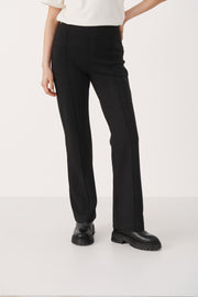 Part Two - PontasPW Easy Fit Straight Leg Trouser in Dark Grey Check