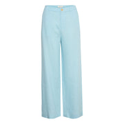 Part Two - NinnesPW Wide Leg Linen Trouser in Crystal Blue