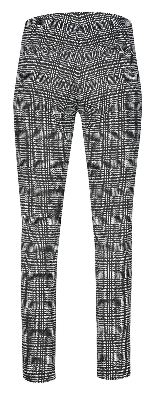 Robell – Holly- Straight Leg Full Length Trousers in Modern Glen Check