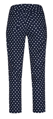 Robell – Bella 09 - Cropped Trouser with Spot Print Design