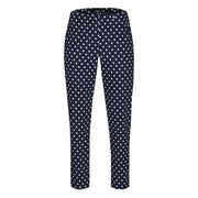 Robell – Bella 09 - Cropped Trouser with Spot Print Design