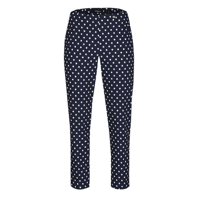 Robell – Bella 09 - Cropped Trouser with Spot Print Design