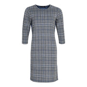 Sunday - Denim Blue 3/4 Sleeve Dress with Bright Blue Side Strip